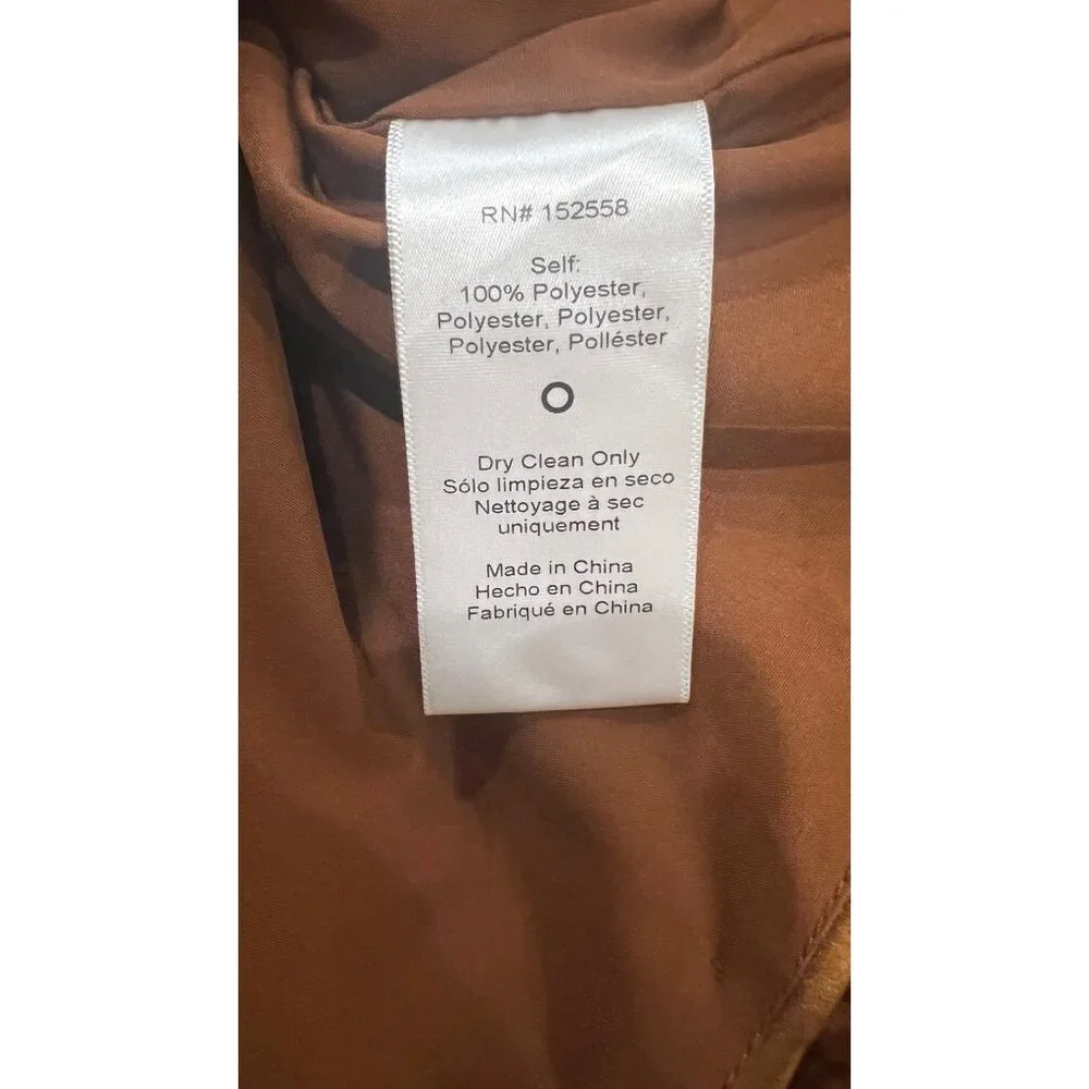 DELFI COLLECTIVE Adrienne Ostrich Feather Strapless bronze Mini dress size M - Picture 9 of 11